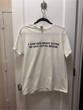 John Mulaney 'I Saw Him Right After He Got Outta Rehab' Print Tee